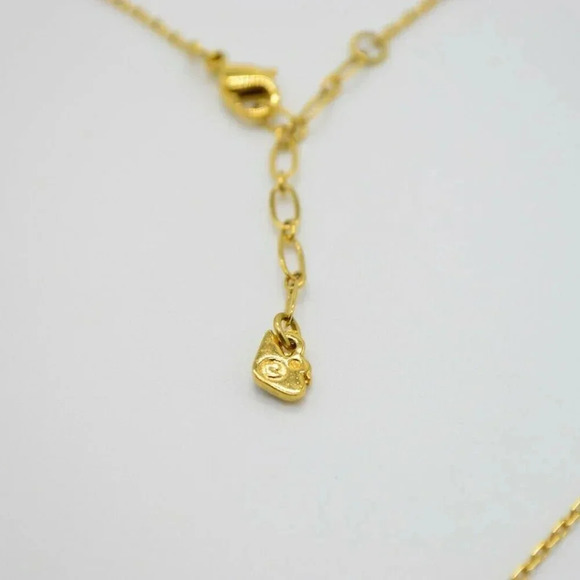 Gold Tone Pave Clear Rhinestone Star Necklace - Picture 4 of 4